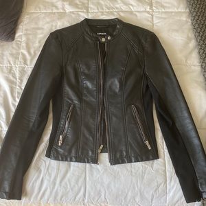 Express leather jacket, XS